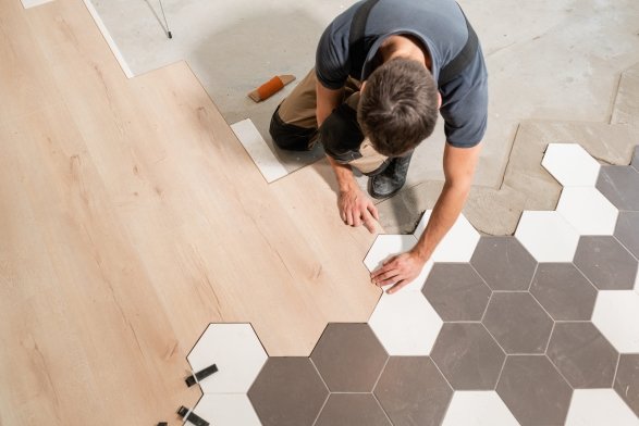 Flooring installation services in Highland Park